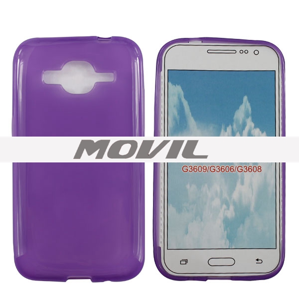 NP-1827 Dull pulido TPU funda para Samsung G3608-7